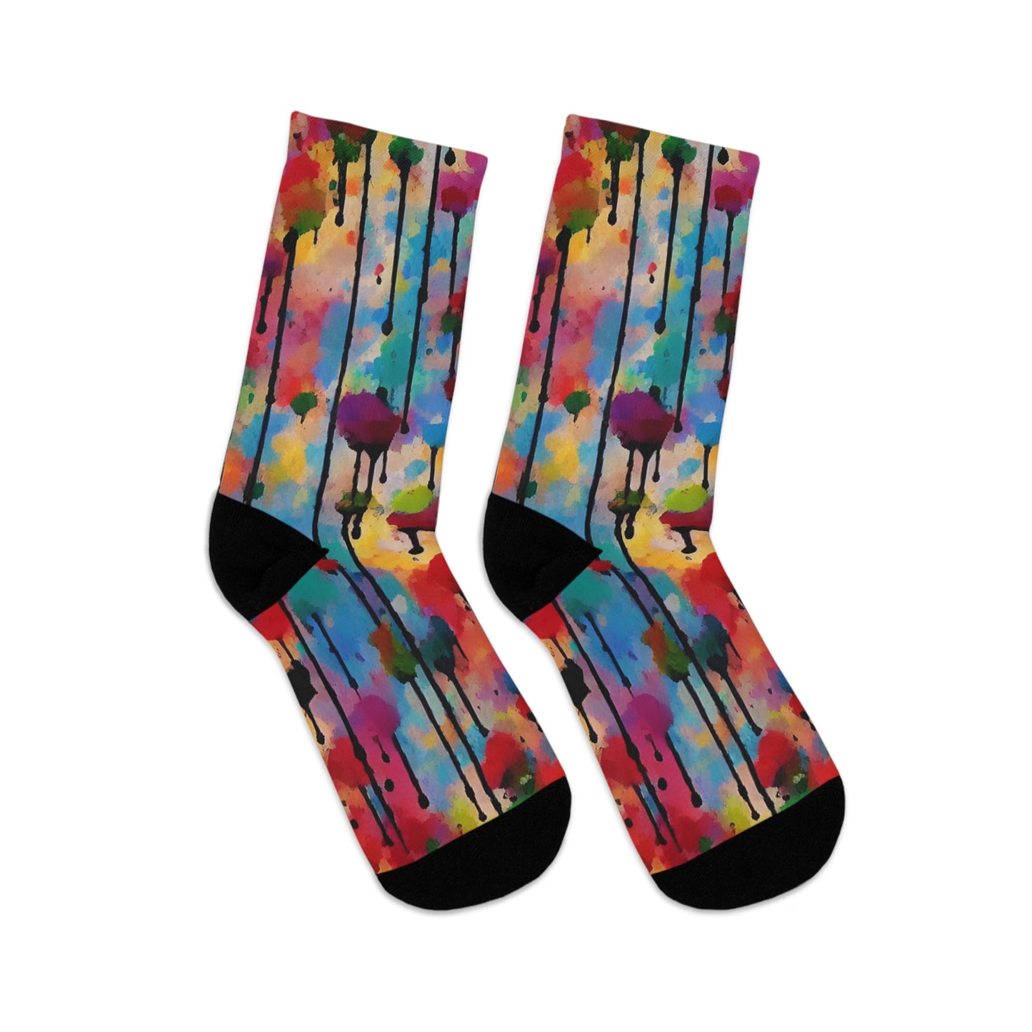 Paint Drip Socks! Eco-friendly