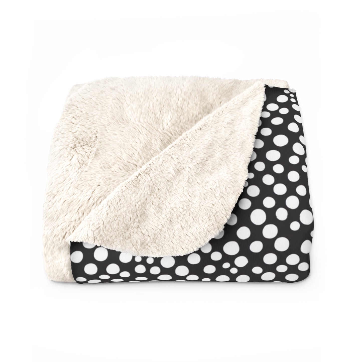 Black dotted Fleece Blanket