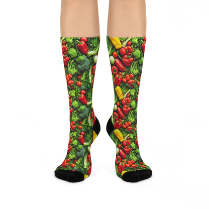 Realistic silly Veggie socks