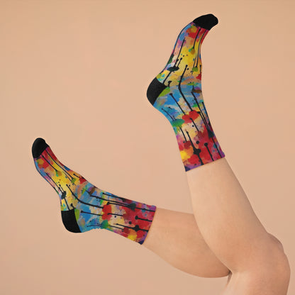 Paint Drip Socks! Eco-friendly