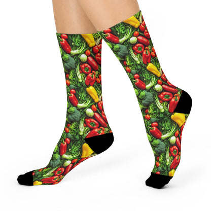 Realistic silly Veggie socks