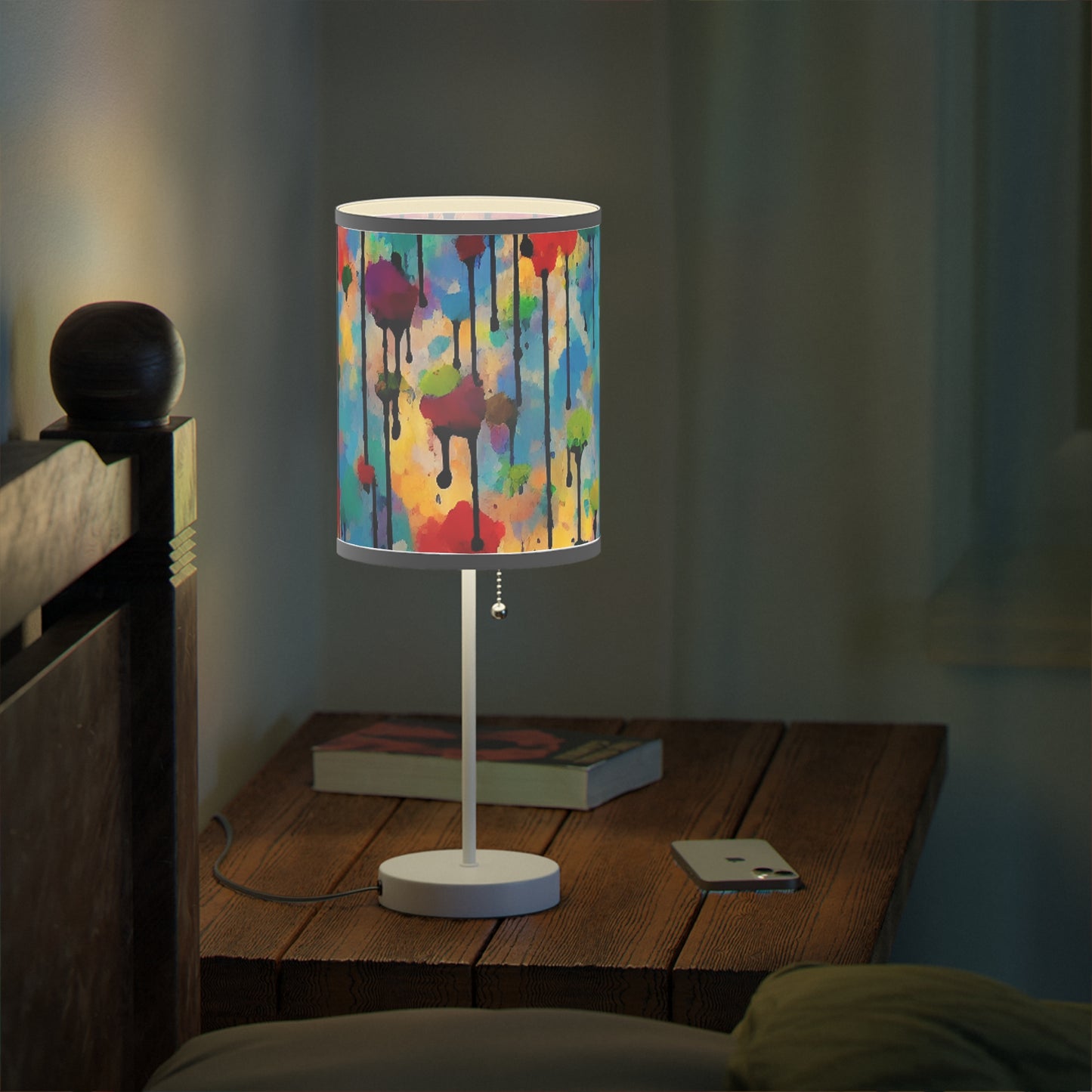 Paint drip lamp